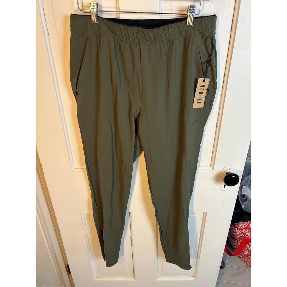 NOBULL Mens Army Green Track Pant Lightweight Training Joggers Size M NEW